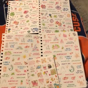 Lilly Pulitzer calendar stickers